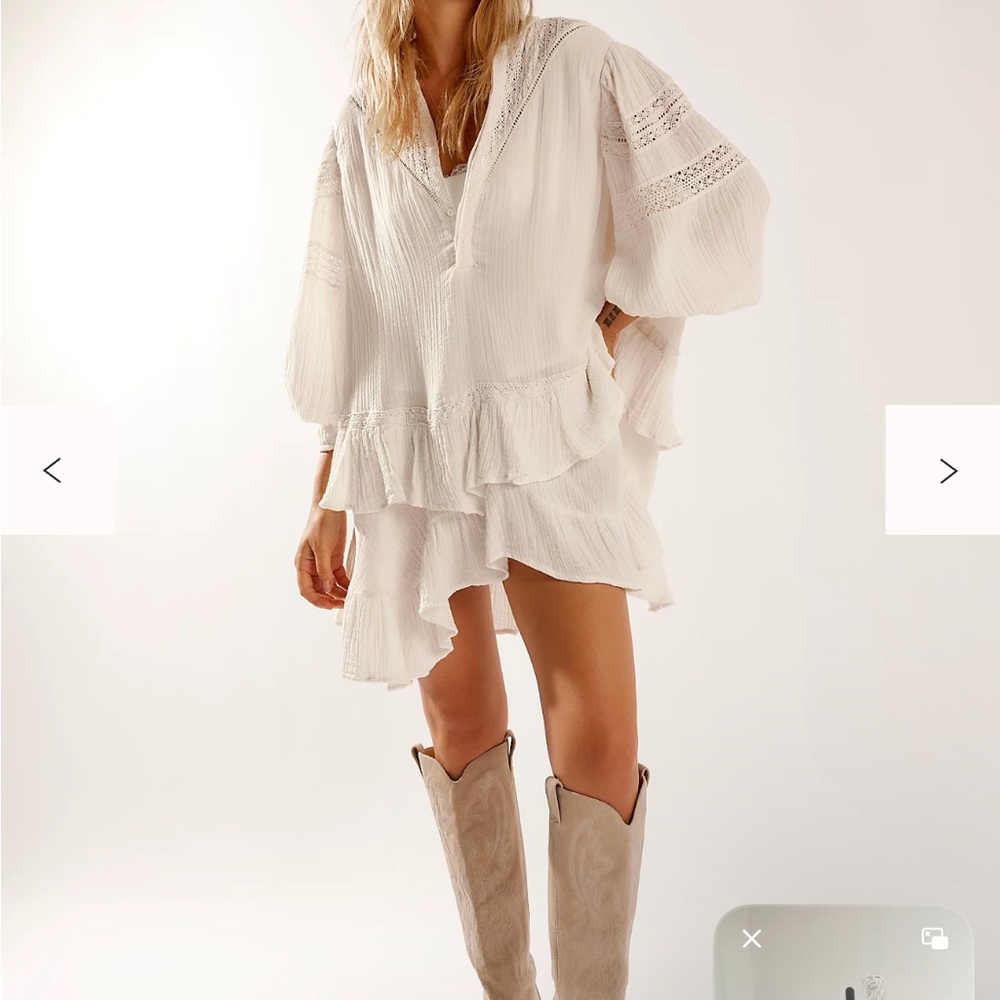 Free People Ruffle Mini Dress